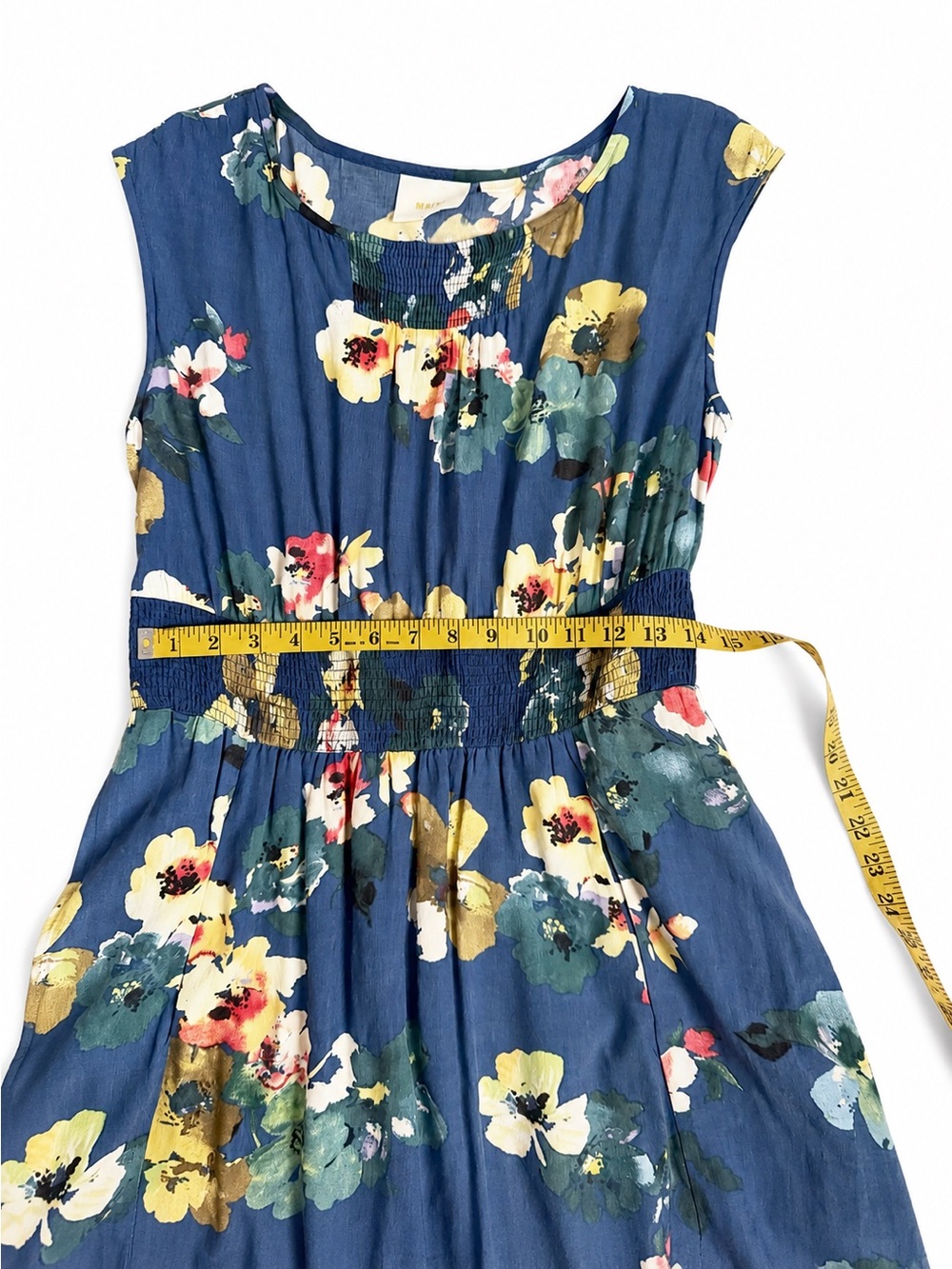 Maeve Anthropologie Floral Fit & Flare Dress Cottagecore Wedding Guest size S - Picture 5 of 7